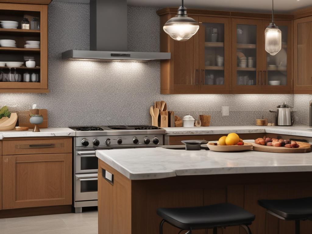 A close up shot of a beautifully remodeled kitchen